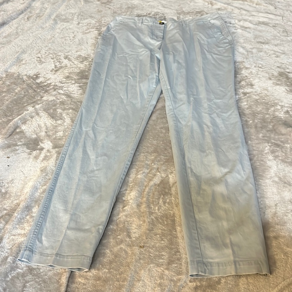 Boden light gray slim straight chino pants